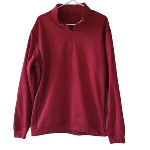 Nike Golf Mens Therma-Fit Pullover Sweatshirt Large Red